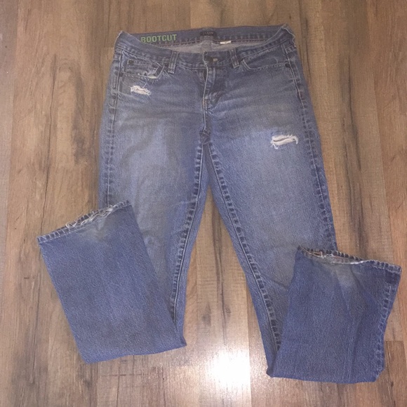 J. Crew Denim - Distressed bootcut  JCrew jeans